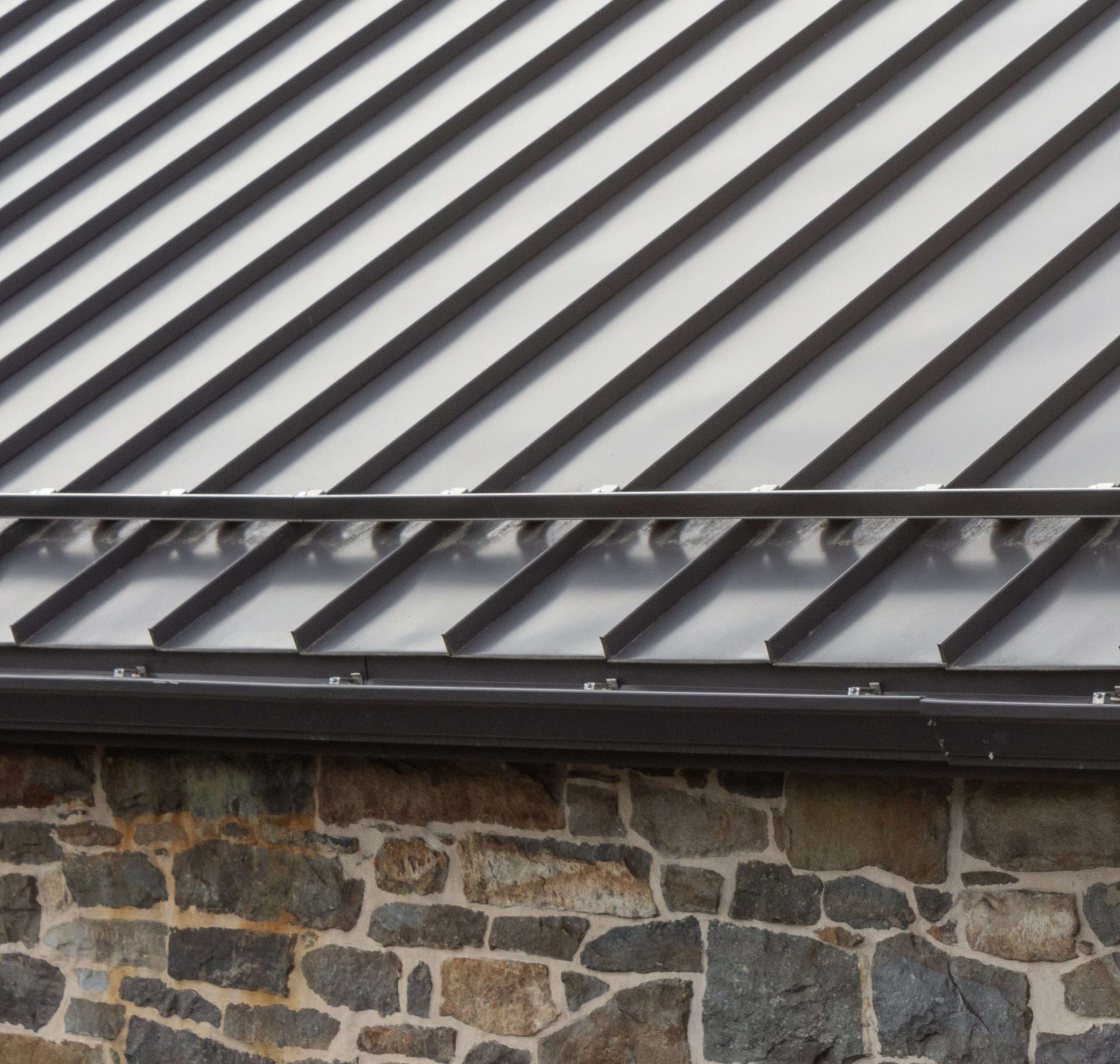 Metal house roof